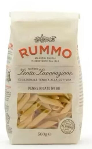 Pasta Rummo Penne rigate Nº 66 500gr x 16uds