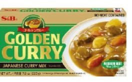Pastillas de curry Golden Curry medio picante 220gr S&B
