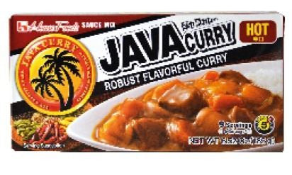 Pastillas de curry Java picante  185gr