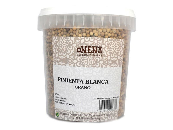 PIMIENTA  BLANCA GRANO 550GR