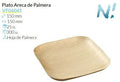 Plato Areca De Palmera 150X150 Mm Pack 25 Un.