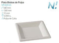 Plato Biobox De Pulpa 180X180X15 Mm Caja 1000 un.
