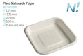 Plato Natural De Pulpa 135X135X20Xmm Caja 200 un.
