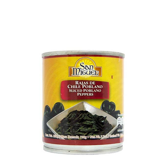 Poblanos En Rajas Lata 200 gr.