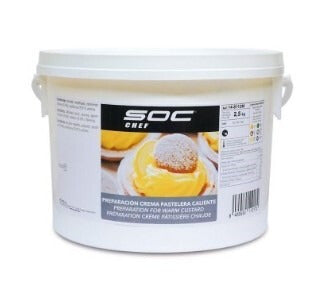 PREPARACION CREMA PASTELERA A LA FRANCESA cubo 2kg, SOC CHEF