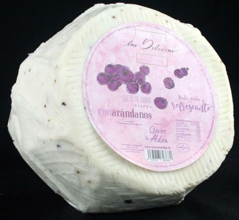 Queso de Cabra Tierno con Arándanos (1kg.)