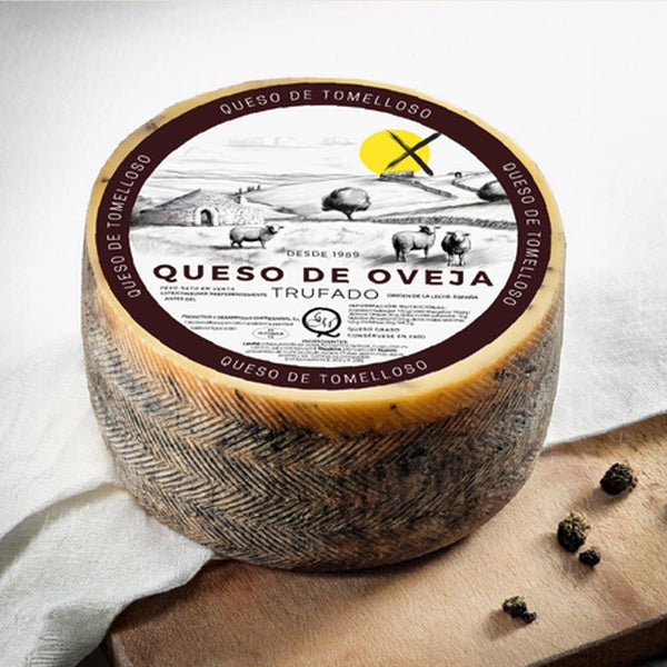 Queso Manchego Semicurado de Oveja a la Trufa 3kg - Tomelloso