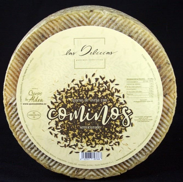 Queso de Oveja Semicurado con Cominos