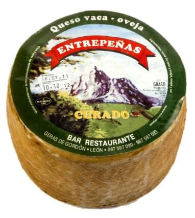 Queso curado Mezcla Vaca/Oveja (1Kg) - Entrepeñas