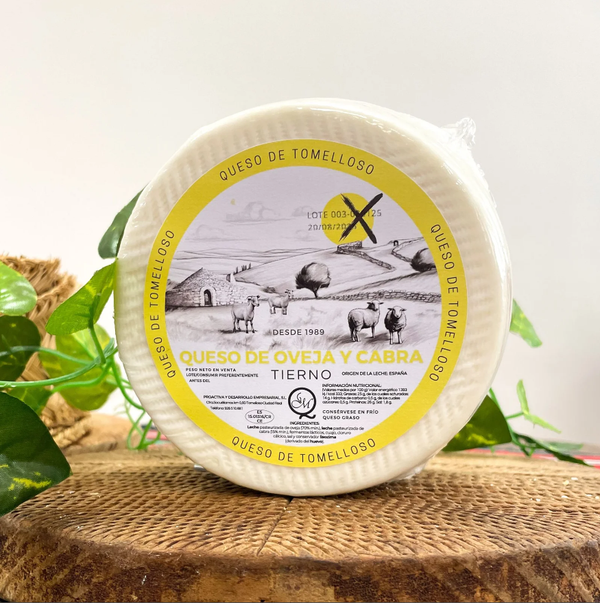 Queso Manchego Tierno de Oveja y Cabra - Tomelloso