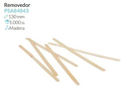 Removedor Madera 130 Mm Caja 1000 Unidades