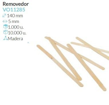 Removedor Madera 140X5 Mm Pack 1000 Unidades