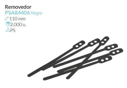 Removedor Plastico Negro 110 Mm Caja 2000 Unidades