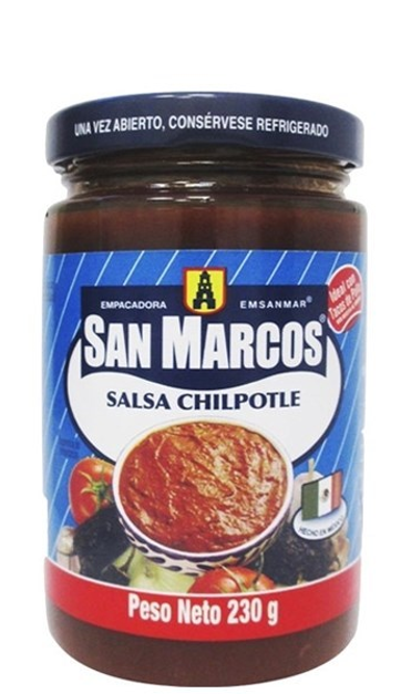 SALSA CHIPOTLE Tarro, 230 gr, SAN MARCOS