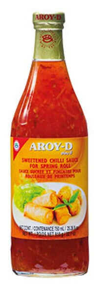 Salsa De Chile Dulce Para Rollitos Aroy-D (750ml.) - Caja 12 uds,