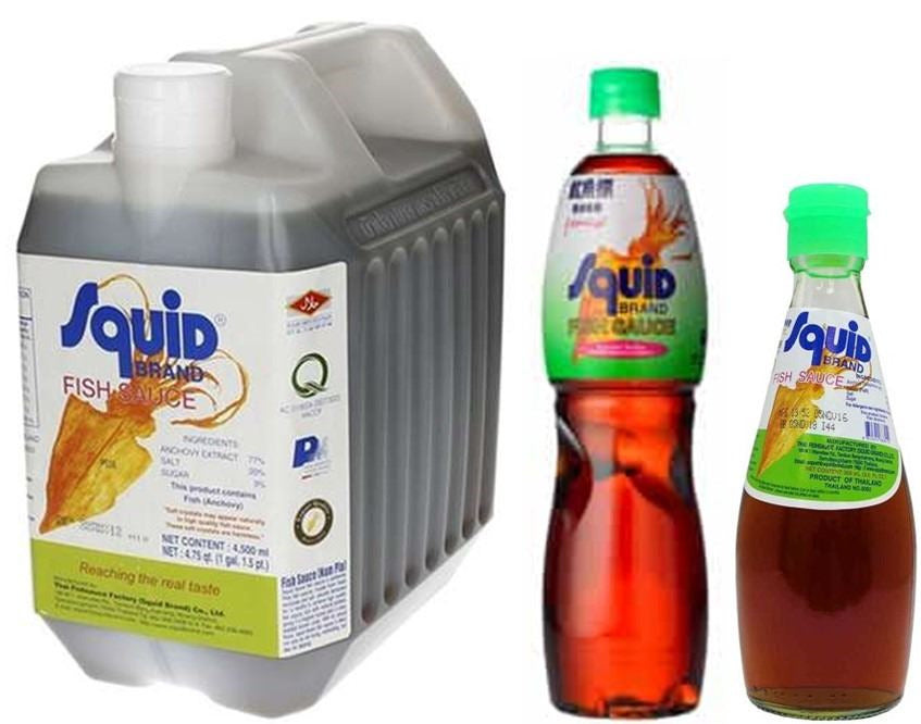 Salsa de pescado SQUID 300ml-750ml- GARRAFA4,5lt