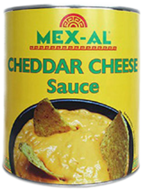 Salsa de queso Cheddar Mex-Al 3kg