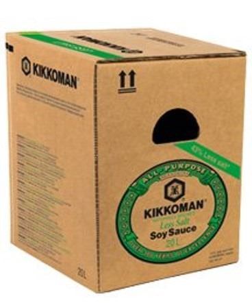 Salsa de soja baja en sal Kikkoman bag&box 20 litros