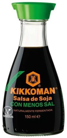 Salsa de soja Kikkoman BAJA EN SAL dispensador 150ml caja de 6 unidades