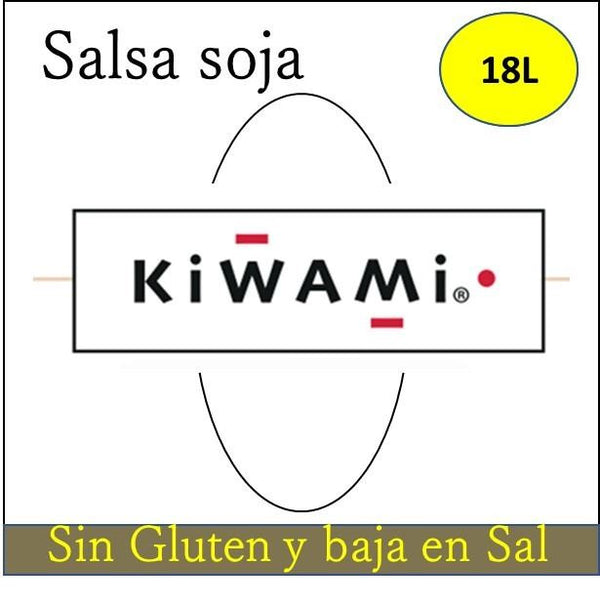 Salsa de soja Kiwami Sin Gluten y Baja de Sal (18L.)