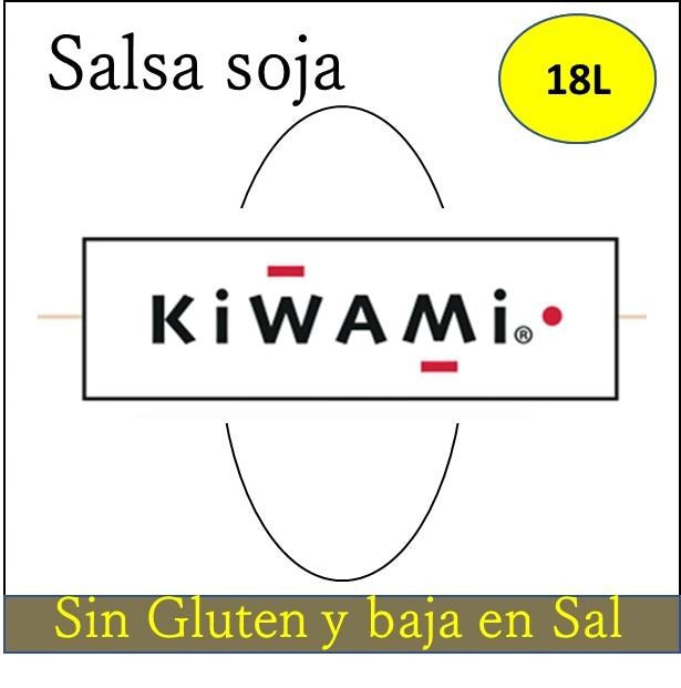 Salsa de soja Kiwami Sin Gluten y Baja de Sal (18L.)