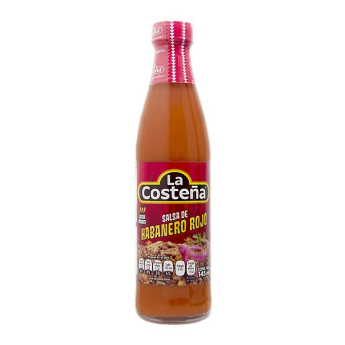 Salsa Roja de Chile Habanero Botella 150Gr.