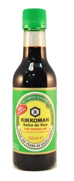 Salsa Soja Baja en Sal KIKKOMAN (Botellita 250ml)