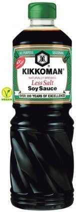 Salsa soja Kikkoman baja en sal 1litro