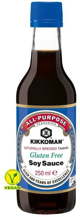 Salsa Soja Tamari Kikkoman (250ml.) - Sin Gluten - Caja 6 uds.