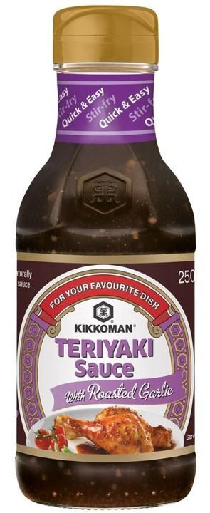 Salsa Teriyaki Roasted Garlic Kikkoman (250ml.) - Caja 6 uds.