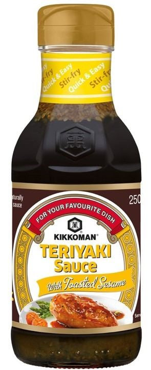 Salsa Teriyaki Toasted Sesame Kikkoman (250ml.) - Caja 6 uds.