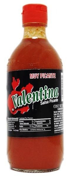 Salsa Valentina Muy Picante Botella 370ml. - Etiqueta Negra