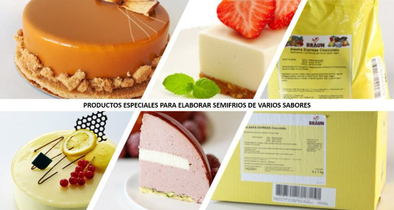 Preparado para Semifríos Alaska de Varios Sabores (1kg)