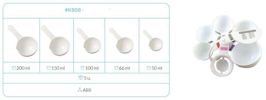 Set 5 Cucharas Medidoras Grandes
