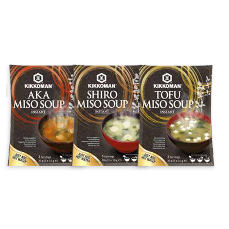 Sopa Instantánea Tofu Miso Kikkoman (3x10gr.) - Caja 12 uds.