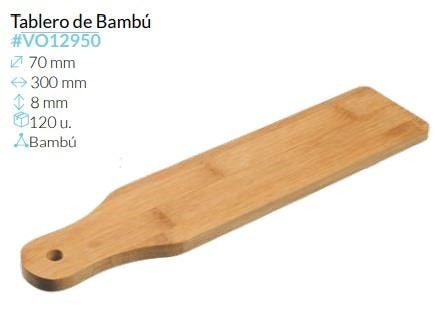 Tablero Bambu 300X70 Mm Caja 120 un.
