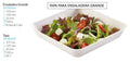 Tapa Pet Para Ensaladera Grande  192X192X35 Mm Caja 500 Unidades