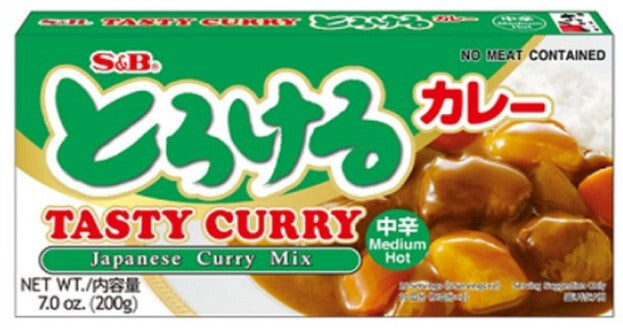 Tasty Curry Medio S&B (200 gr.)