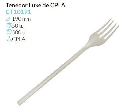 Tenedor Luxe De Cpla 190 Mm Caja 50 Unidades