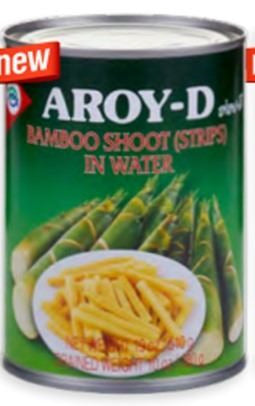 Tiras de Bambú en conserva Aroy-D 565Gr caja de 24 unidades