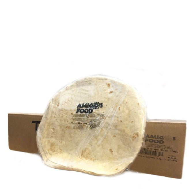 Tortilla De Trigo 30 Cm Amigos Foods Bolsa 18Uds