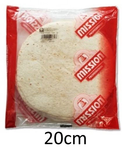 Tortilla Trigo  20 cm - Mission caja 12 * 20 unidades