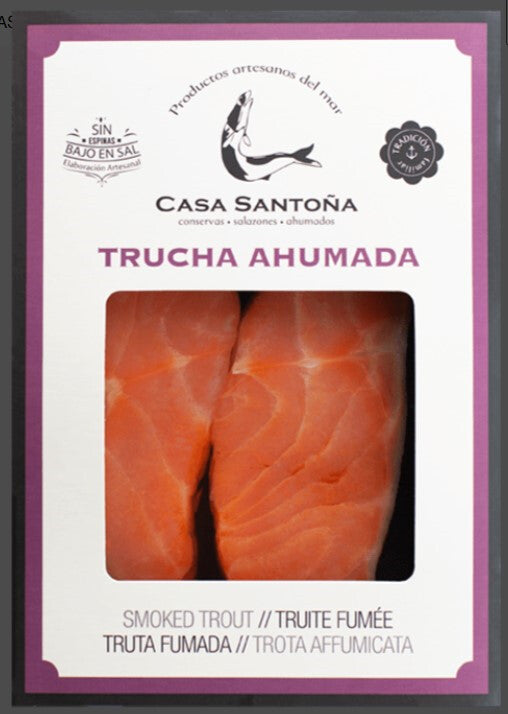 Trucha ahumada loncheada varios formatos