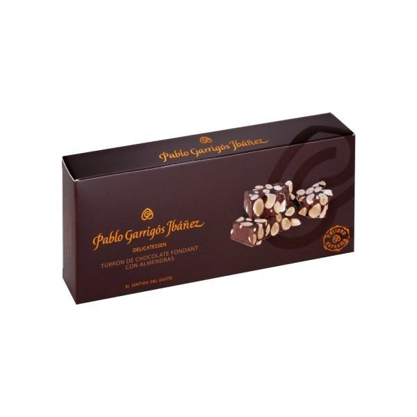 Turrón De Chocolate Fondant Con Almendras Delicatessen 300 G