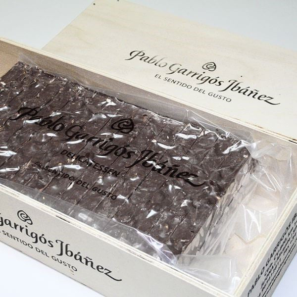 Turrón De Chocolate Fondant Con Almendras En Bloque Delicatessen ( Envase De 4,8 Kg )