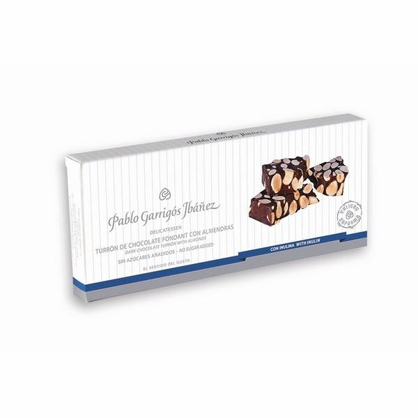 Turrón De Chocolate Fondant Con Almendras Sin Azúcares Añadidos Delicatessen 200 G
