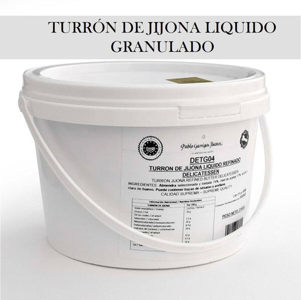 Turrón De Jijona Líquido Granulado Delicatessen ( Envase De 2KG Y  5 Kg )