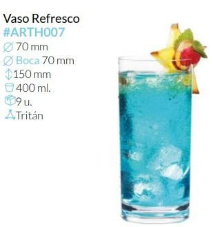 Vaso Refresco 400 Ml Caja 9 Unid