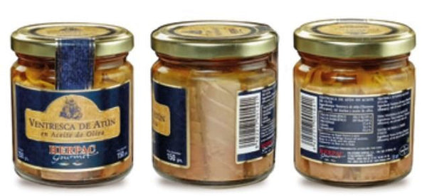 Ventresca de atún en tarro con aceite de oliva 250gr