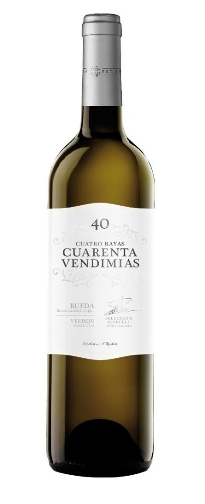Vino Cuatro Rayas Cuarenta Vendimias Verdejo - Caja de 6 botellas